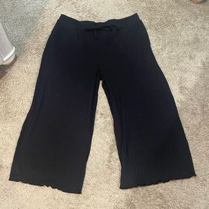 Wide Leg Capri Sleep Pants